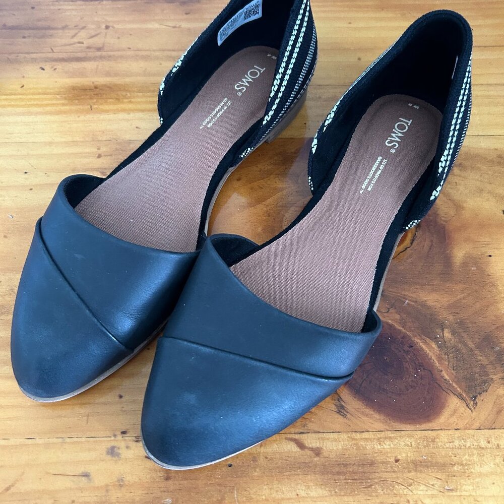 Toms Black Flats
